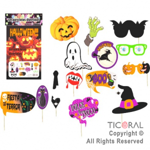 PHOTO PROPS HALLOWEEN X 14 UNIDADES